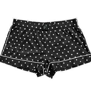 Victoria’s Secret Soft Cotton Polka dots pajama shorts black white dots XXL